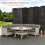 Costway 271 x 180cm 6-Panel Room Divider Folding Privacy Screen Metal Hinge 4