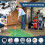 Casart Golf Bag Storage Rack Double Golf Bag Organizer Golf Bag Stand 7