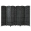 Costway 271 x 180cm 6-Panel Room Divider Folding Privacy Screen Metal Hinge 1