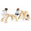 Casart 3-In-1 Kids Climbing Triangle Set Wooden Triangle Climber Set 1