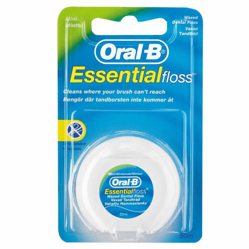 Oral-B Essential Dental Floss Waxed 50m