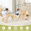 Casart 3-In-1 Kids Climbing Triangle Set Wooden Triangle Climber Set 9