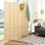Costway 181 x 180cm 4 Panel Room Divider Screen Folding Partition Screen 4
