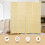 Costway 181 x 180cm 4 Panel Room Divider Screen Folding Partition Screen 7