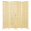 Costway 181 x 180cm 4 Panel Room Divider Screen Folding Partition Screen 1