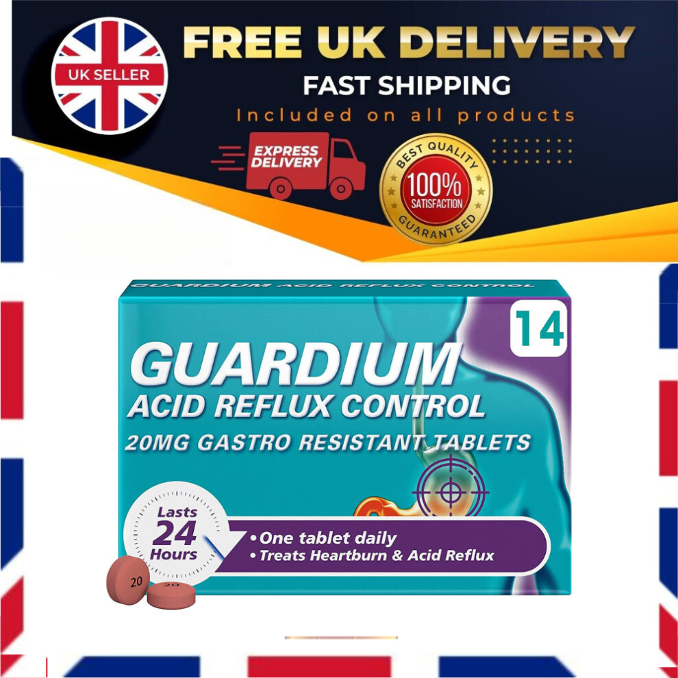 Guardium Tablets Heartburn And Acid Reflux Earlier Control, Pack Of 14