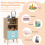 Casart 3-tier Kids Storage Shelf Home Organizer Display Toy Storage Shelf 5
