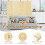 Costway 181 x 180cm 4 Panel Room Divider Screen Folding Partition Screen 6
