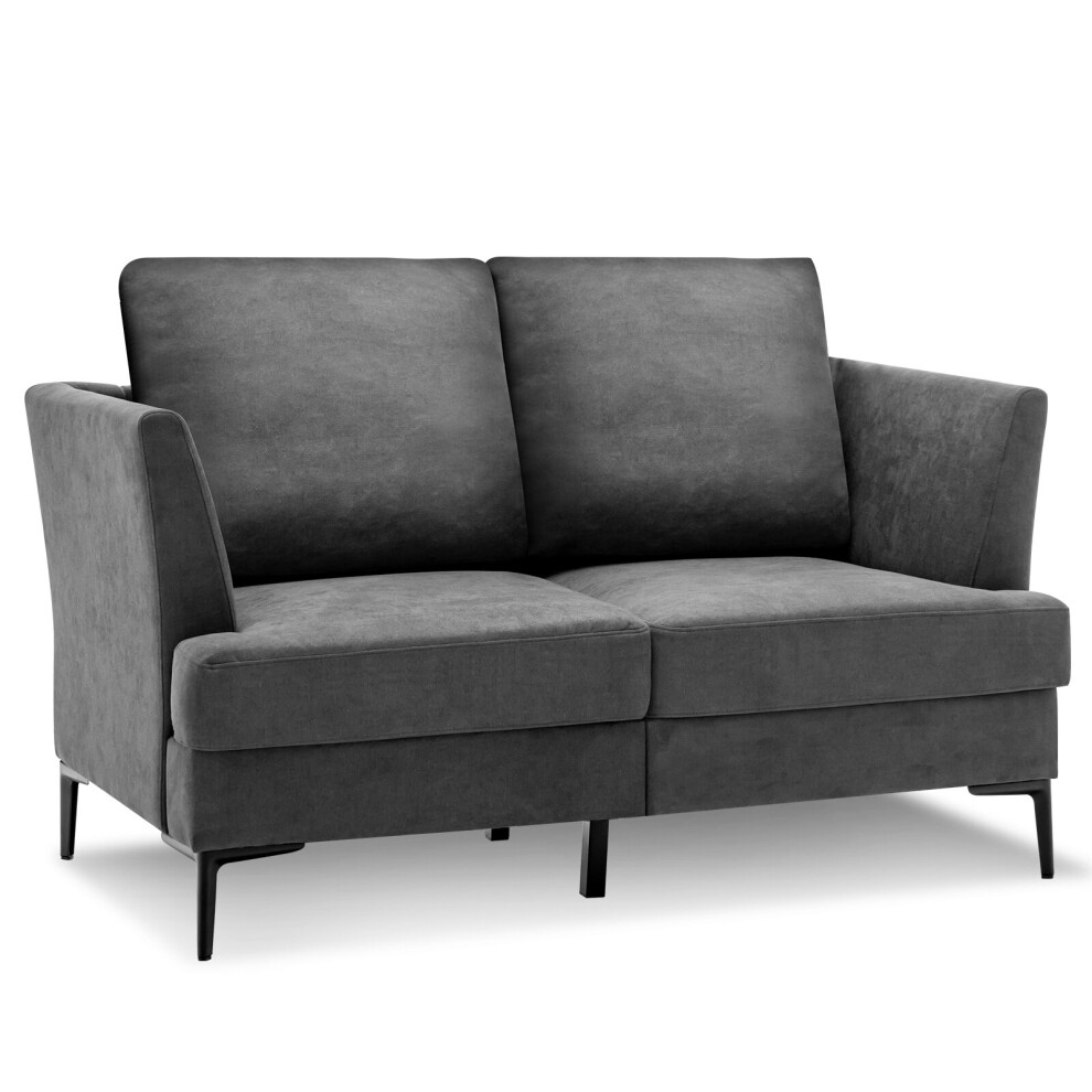 Loveseat Sofa Upholstered 2 Seater Sofa Couch Removable Back Cushions
