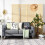 Costway 181 x 180cm 4 Panel Room Divider Screen Folding Partition Screen 3