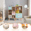 Casart 3-tier Kids Storage Shelf Home Organizer Display Toy Storage Shelf 4