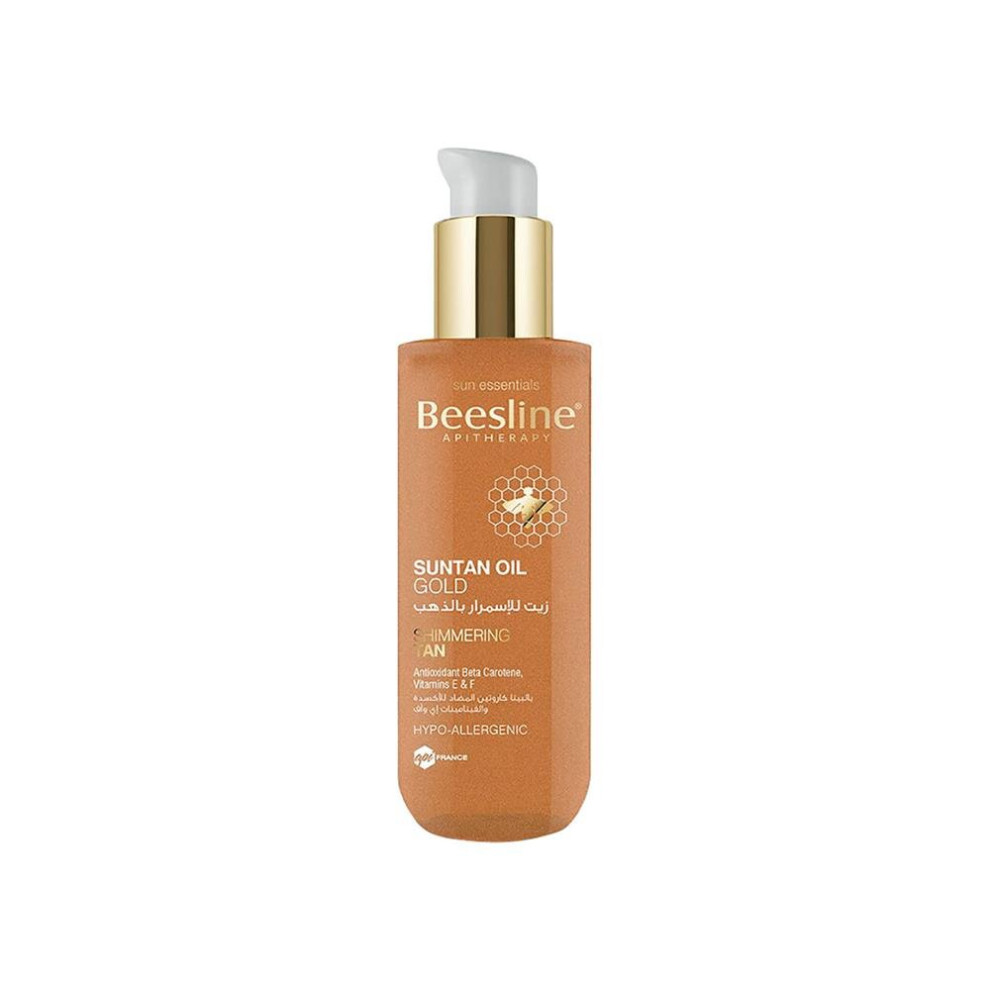 Beesline Suntan Oil | Nourishing Tanning Oil For Sun-Kissed Glow & Skin Hydration - 200Ml Gold