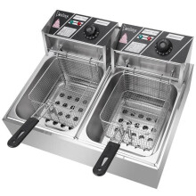 ZOKOP EH82 2500W 220-240V 12.7QT/12L Stainless Steel Electric Fryer