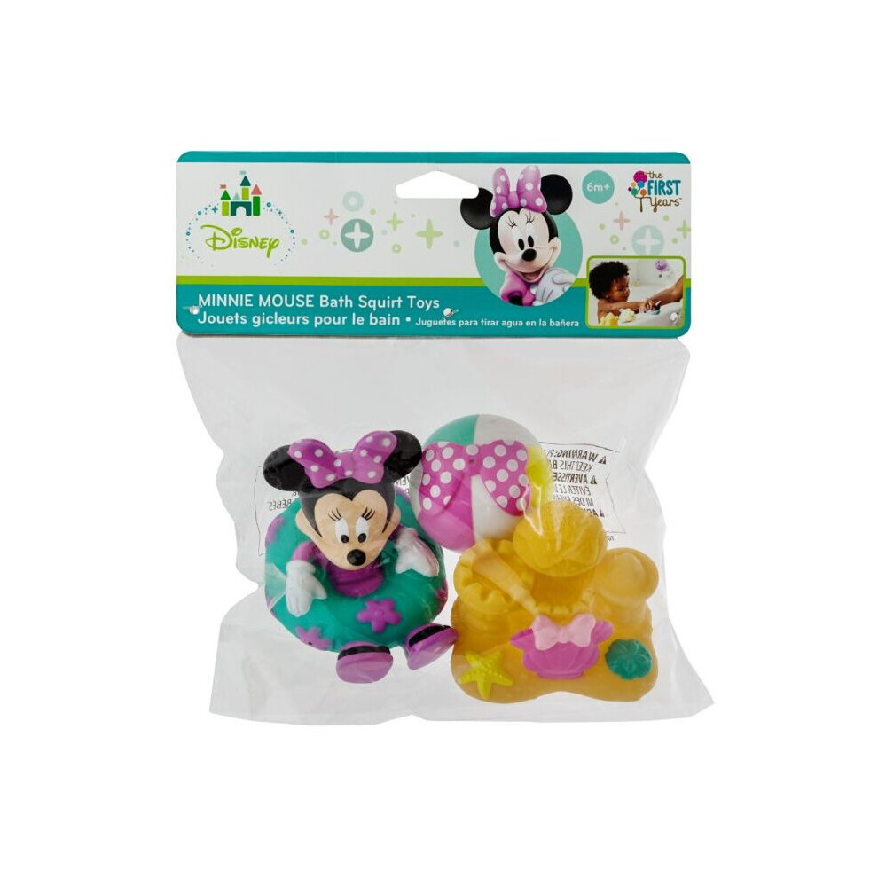 The First Years Disney Minnie Mouse Bath Squirt Toys, Pack of 3's