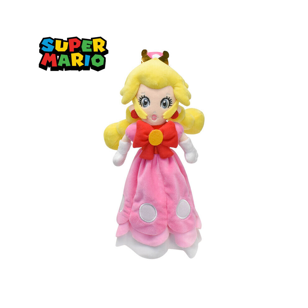 Mario Super Bros Princess Peach Toadstool Plush Toy Stuffed Animal Decor Gift