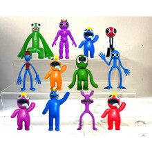 (12pcsE) Rainbow Friends Roblox Handmade Toy Cake Decoration Ornaments
