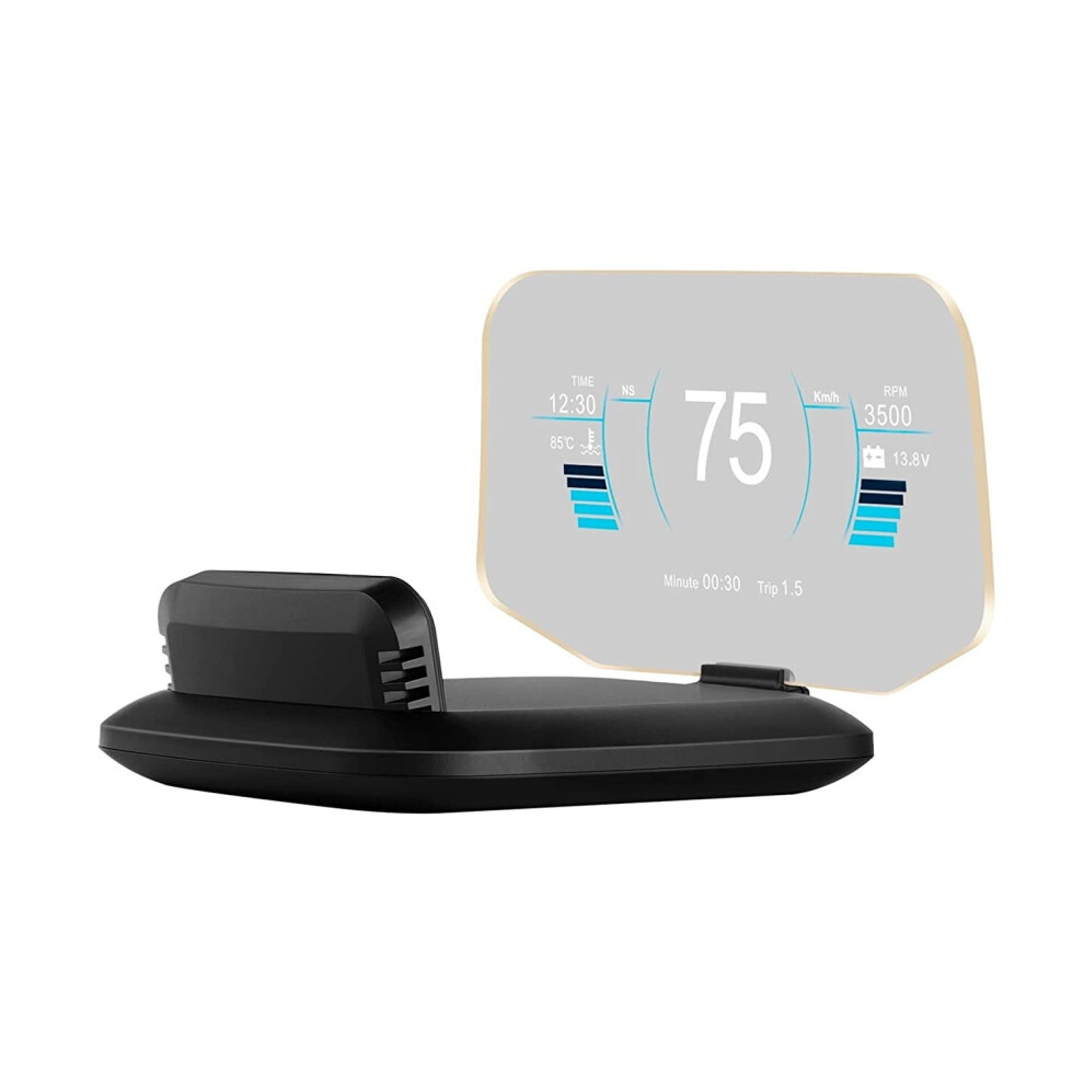 C1 Head Up Display Obd2 Hud Mirror Updated Optional Navigation Gps Hud Speed Fuel Consumption Car Speedometer Projection 716709399160