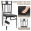 Costway 5 Pieces Dining Table Chairs Set Bistro Table Set Modern Kitchen Set 7