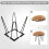 Table Legs 4pcs Hairpin Legs with Protector and Screws Heavy Duty Metal Steel Desk Legs 6