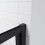 AICA (Door Width: 760mm; Side Panel: 760mm) Bathroom Matt Black Bi Fold Shower Enclosure 5