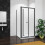 AICA (Door Width: 760mm; Side Panel: 760mm) Bathroom Matt Black Bi Fold Shower Enclosure 2