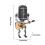 Candeeiro de mesa com microfone vintage e guitarra robÃ 4
