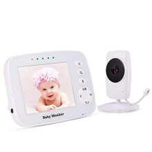 Baby Monitor, 2-Way Talk 3.2" Digital Wireless Newborn Monitor,Two-Way Audio Motion Detection Pan/Tilt/Zoom