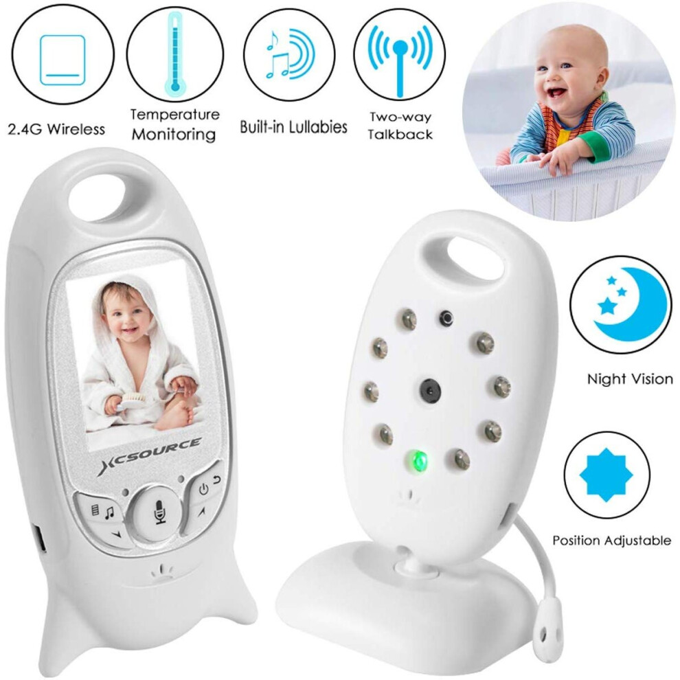 Practbeauty Lcd Wireless Video Baby Monitor Night Vision Monitor Lullabies Baby Pet Surveillance Monitor