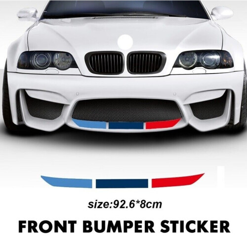 Car Front Bumper Stickers M Performance Stripe Decal For BMW 3 4 5 6 7