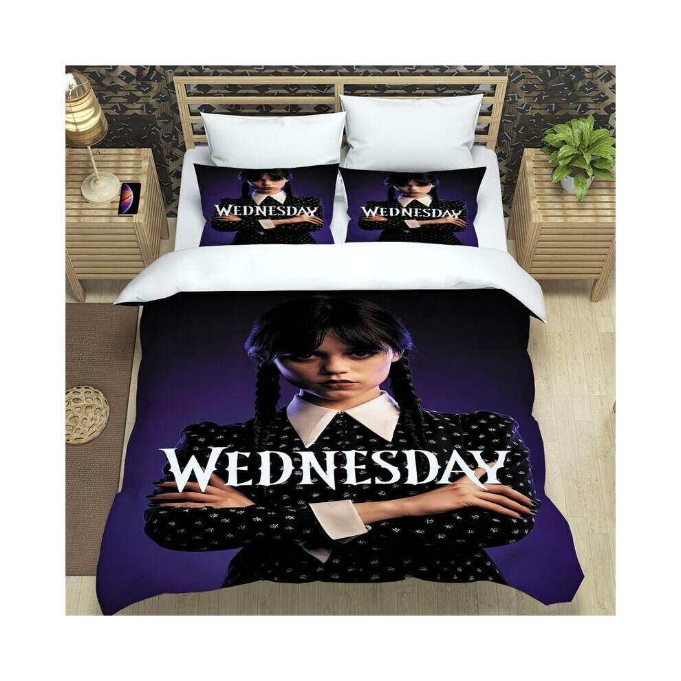 (Wedensday, 220*240) Piece Wednesday 3 Bedding Set Bedroom Decorations Supplies Bed