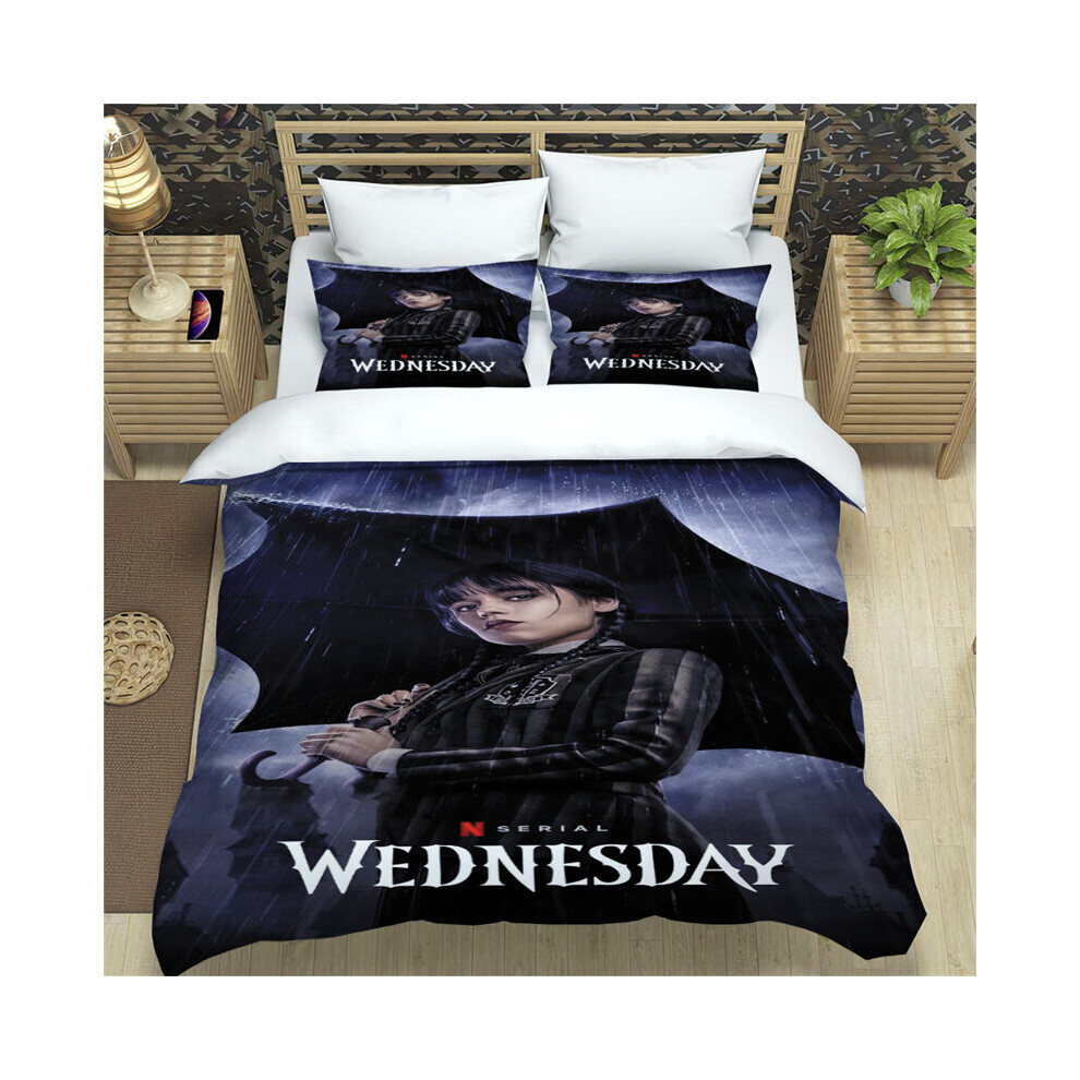 (Umbrella, 135*200) Piece Wednesday 3 Bedding Set Bedroom Decorations Supplies Bed