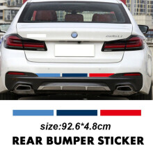 Car Rear Bumper Stickers M Performance Stripe Decal For BMW 3 4 5 6 7