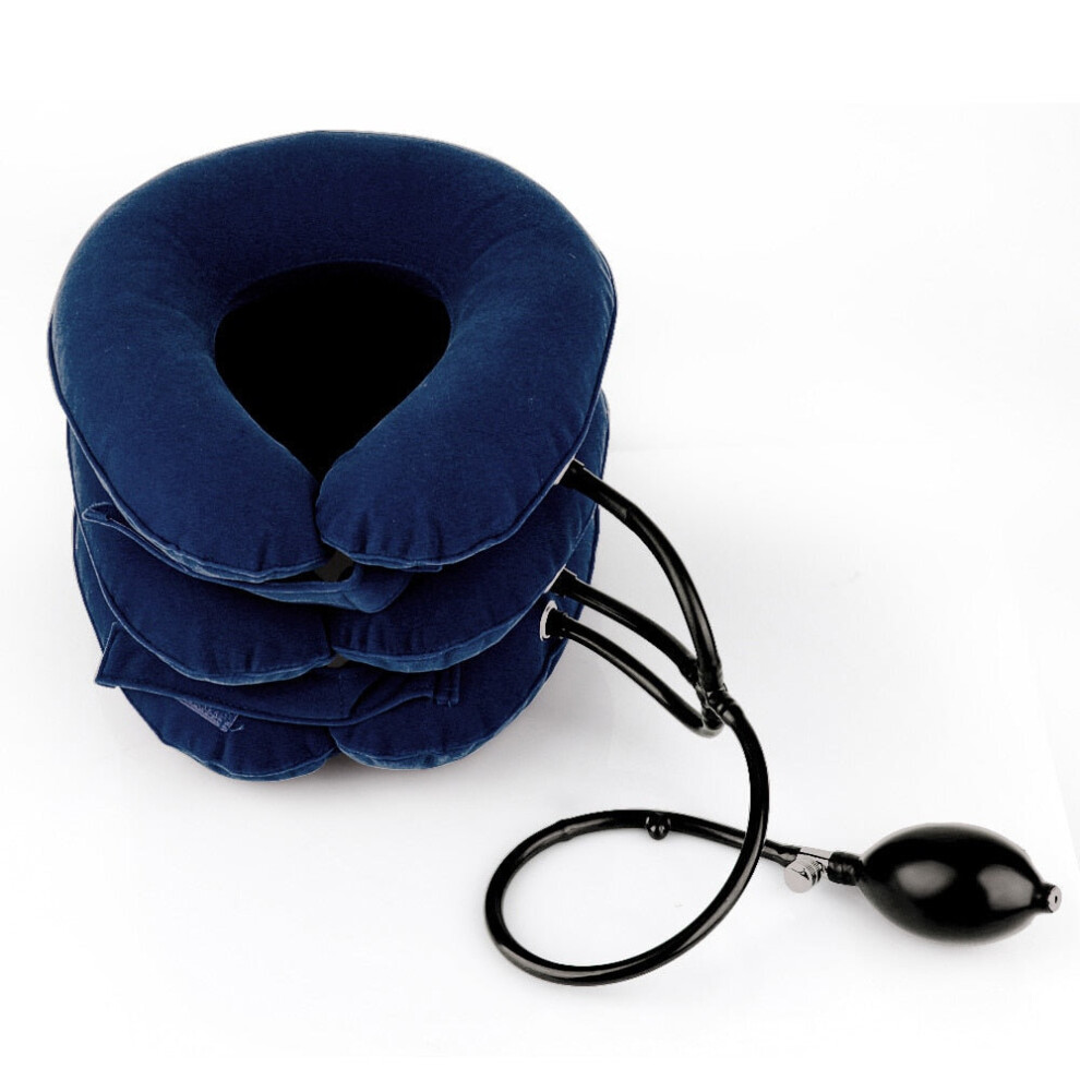 Practbeauty Air Inflatable Neck Pillow Head Cervical Traction Support Stretcher