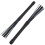 paire de balais de batterie Jazz rétractables 32 cm noir 2