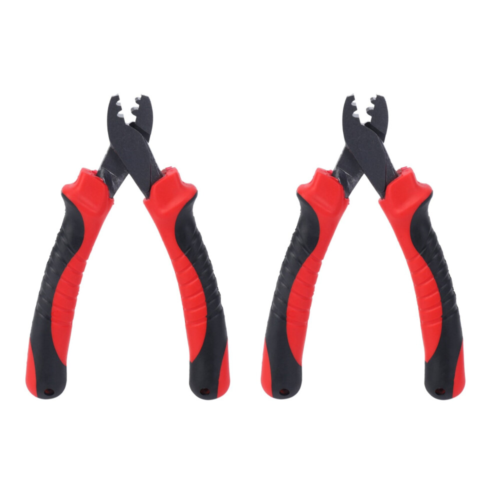 2X Fishing Crimping Pliers For Fishing Line Barrel Sleeves Fishing Cutter Scissors Fishing Tackle 4762527056989
