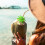 Green Coconut Tree Toothpicks Paper Umbrellas Toothpicks Handmade Cocktail Parasol Sticks for Cocktail Decorations 3