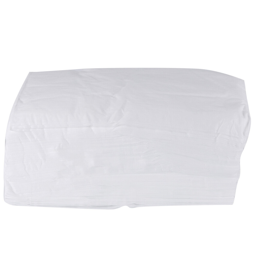 Lot de 100 draps de lit jetables imperméables pour beauté, spa, tatouage, massage, hôtels, draps de lit anti-salissures, blanc
