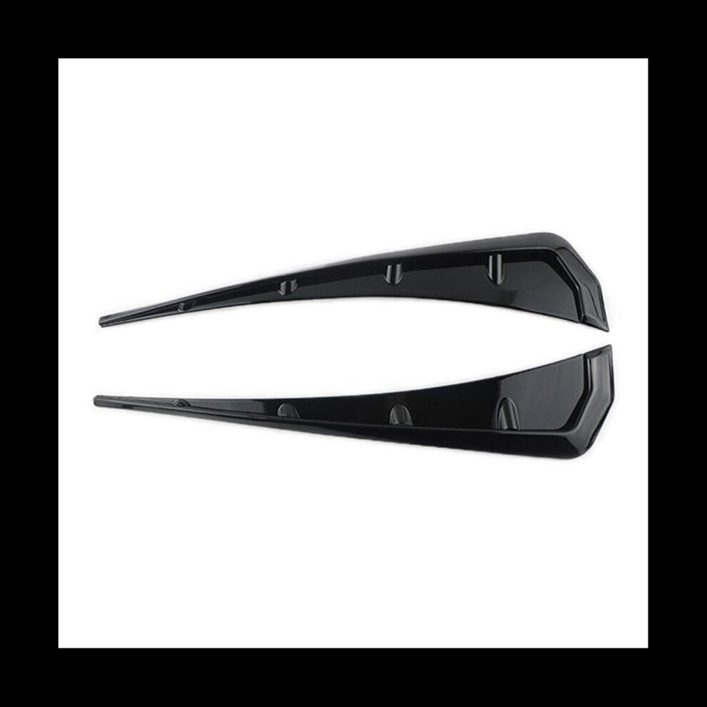 Universal Car Mudguard Side Vent Decorative Stickers, Air Flow Intake Hole Grille Accessories ,Abs Black 4762381795970
