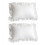 2X 100% Cotton Ruffle Pillowcase Ruffled Pillow Cover White Pillow Case 1