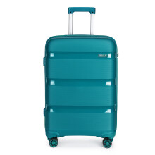 (blue/green, 24 inch) 20/24/28 Inch PP Hard Shell Suitcase With TSA Lock