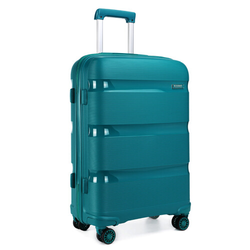 (blue/green, 20 inch) 20/24/28 Inch PP Hard Shell Suitcase With TSA Lock 2