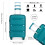 (blue/green, 24 inch) 20/24/28 Inch PP Hard Shell Suitcase With TSA Lock 2