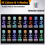 12 Sets 3D Night LED Light Lamp Base 16 Colors LED Light Display Base with Remote Control USB Cable Xmas Decoration 7