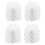 Replacement Spare Bathroom Accessory Plain Plastic Toilet Cleaning Brushes Head Holders White (4x White Heads) 1