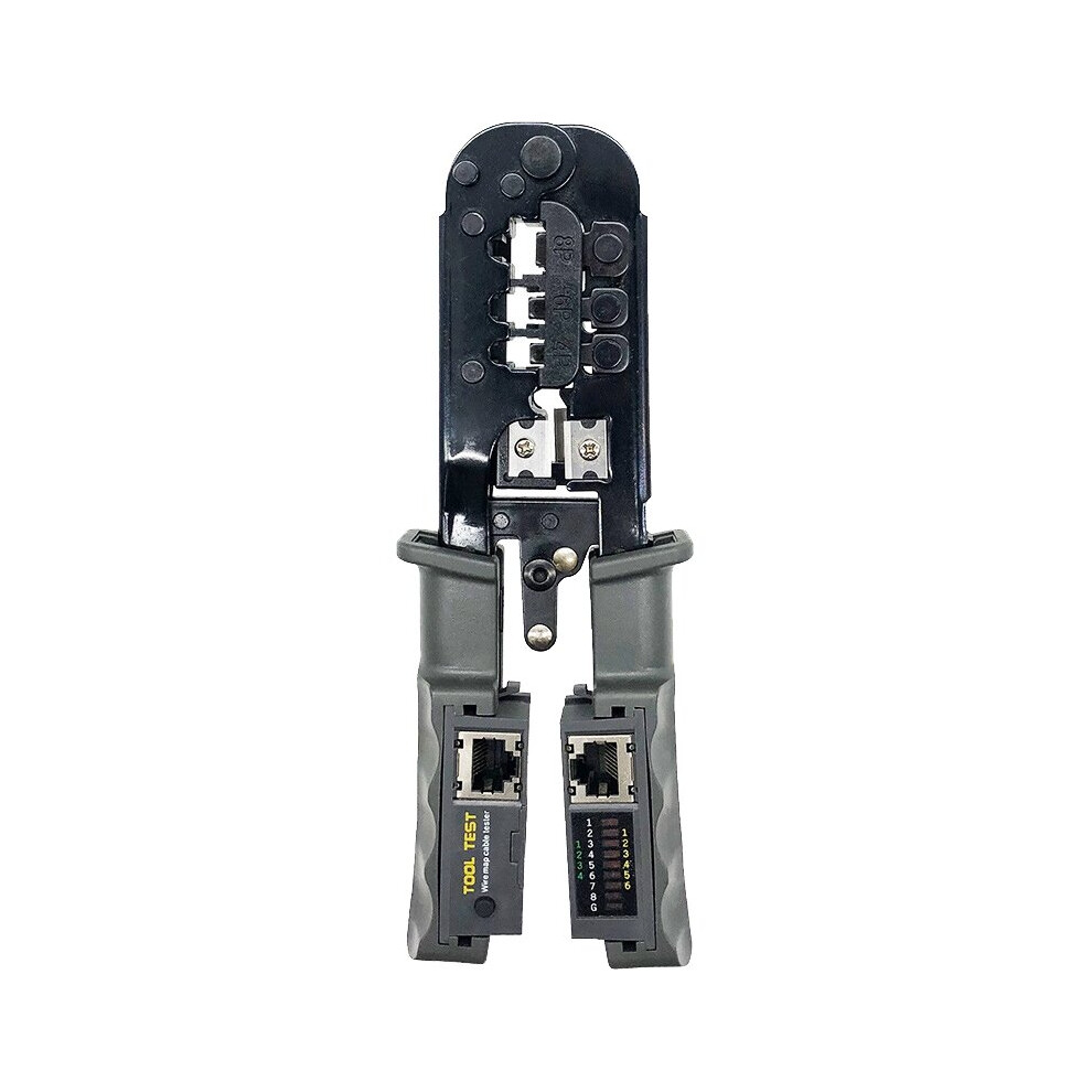 Rj45 Crimper Network Lan Cable Tester Cutting Tool For Cat7 Cat6 Cat5 Rj11 Rj12 Rj45 Crimper Metal Clip 4762381710034