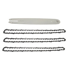 16 Zoll Kettensägenführungsschiene mit 3 Stück Ketten für 009 012 021 E180 MS180 MS190 MS250
