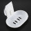 Double Soap Dish Strong Suction Soap Holder Cup Tray for Shower Bathroom (White) 7
