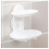 Double Soap Dish Strong Suction Soap Holder Cup Tray for Shower Bathroom (White) 2