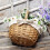 2X Hand-Woven Wicker Basket Simulation Single Handle Small mit Hand Geschenkkorb 5