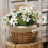 2X Hand-Woven Wicker Basket Simulation Single Handle Small mit Hand Geschenkkorb 7